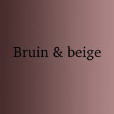 Bruin en beige  width=