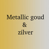 Metallic goud en zilver  width=