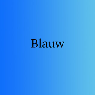 Blauw