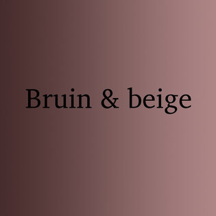 Bruin en beige