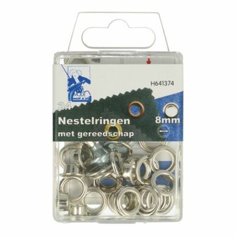 Nestelringen met gereedschap 8 mm