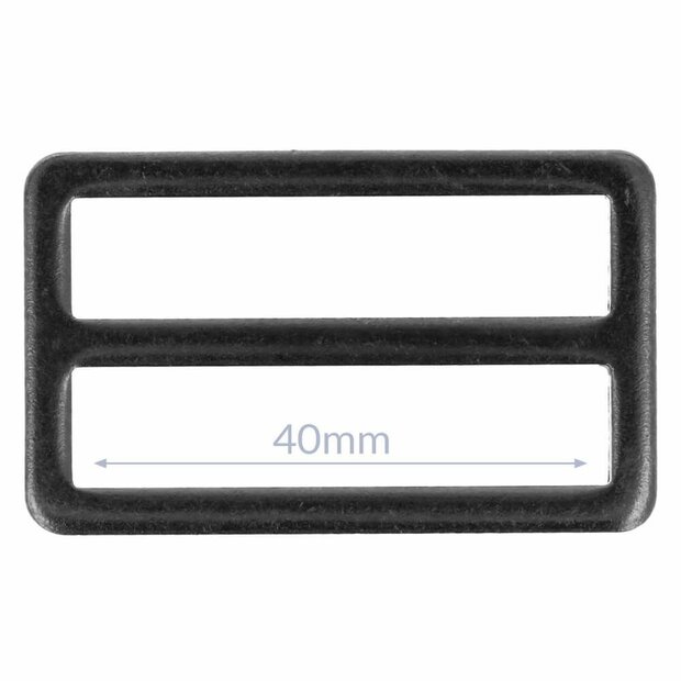 metalen gesp 40 mm zwart