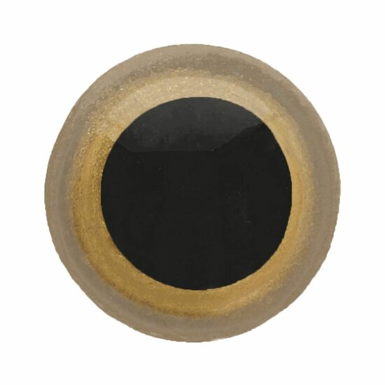 Dierenogen - veiligheidsogen tweekleurig 16mm goud