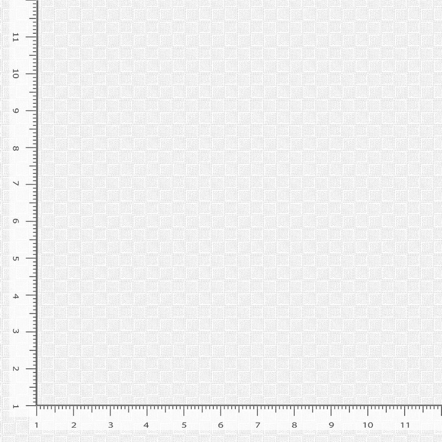 Garden Redwork Block Geo Hue White