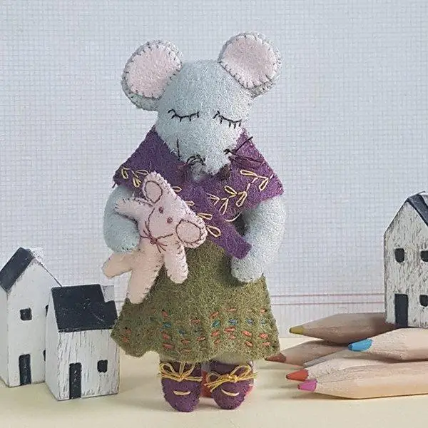 Little Miss Mouse Vilt Craft Mini Kit