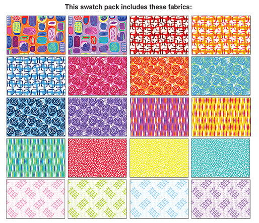 Abstract Garden 2 1/2" strips