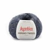 Merino Tweed Donker blauw 305