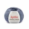 Merino Tweed Licht blauw 306