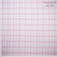 Belle wit/okerrood geruit