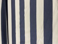 French terry big stripe blauw wit
