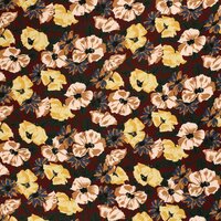 viscose twill flowers