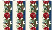 Winter Blooms Kaleidoscope Wall Hanging (cream), quiltkit