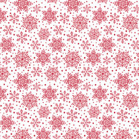 Hearty the Snowman, Snowflakes White/Red