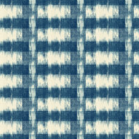 Annabella Ikat Plaid Blue