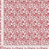 Garden Redwork Elegant Floral CD2357 Red