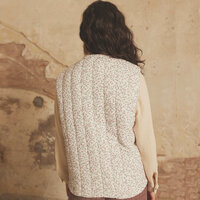 Gewatteerde Mousseline Padded Linen Flowers