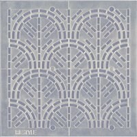 ReStyle Sashiko sjabloon seigaiha (golven) patroon maat 10 x 10 cm