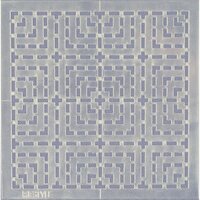 ReStyle Sashiko sjabloon seigaiha (golven) patroon maat 10 x 10 cm