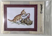 Borduurpakket spelende poesjes