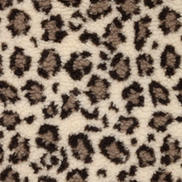 Teddy stof met panterprint 