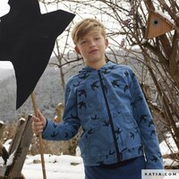 Katia Katoenen Fleece Sky Flying Dreams &ndash; 95% katoen, 145&ndash;150 cm