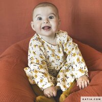 Katia Mousseline Reindeer Flowers &ndash; 100% katoen