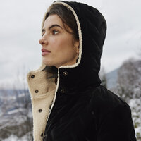 Techno Peachskin Padded Padded Black