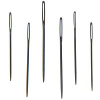 Borduurnaalden met Stompe Punt 18&ndash;22 (6 stuks) &ndash; Nickelvrije Zwarte Naalden