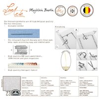 Bladwijzer kit kleurig bloemenboeket set van 2