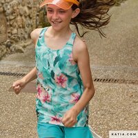 Sport Print T shirt Hibiscus