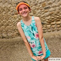 Sport Print T shirt Hibiscus