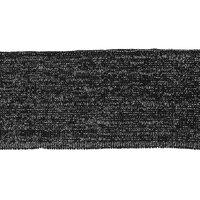 Boordstof Cuff Uni Lurex Black 110 cm 510 g m&sup2;