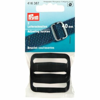 Prym schuifgesp 40 mm zwart