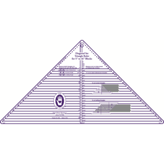 Large Full Triangle Diagonal Set Ruler