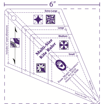 Multi-size Kite Ruler