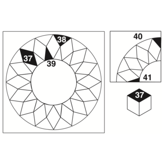 Set F, Sunburst Template Set (5p)