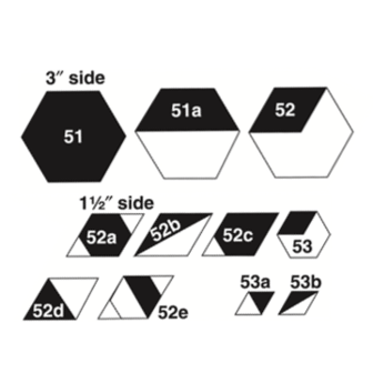 Set H, Large Hexagon Set (3p)