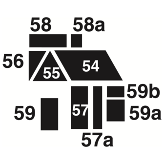Set J, 6 inch (School) House Block (6p)