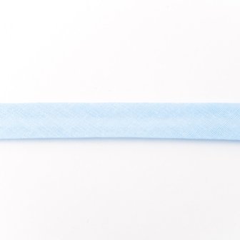 Biasband katoen 3 meter licht blauw