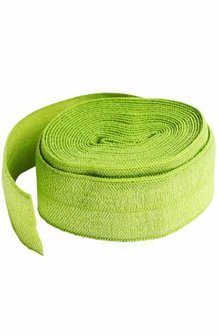 Fold over elastic Apple Green