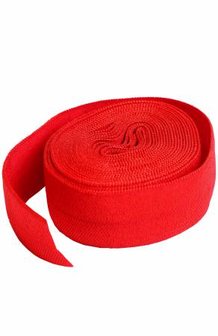 Fold over elastic Atom Red