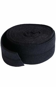 Fold over elastic Black