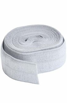 Fold over elastic Pewter
