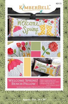Kimberbell Welkom Spring Bench Pillow
