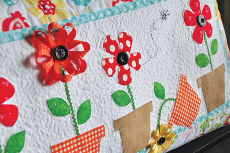 Kimberbell May Flowers Bench Pillow