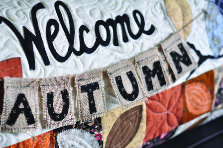 Kimberbell Home Welcome Autumn! pillow 