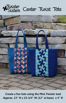 Twister Sisters, patroon Center Twist Tote 