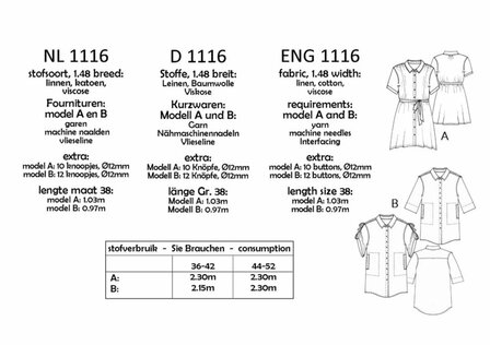 it&#039;s A fits patroon 1116