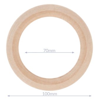 Houtenring buitenmaat 100 mm