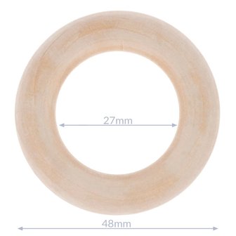 Houtenring buitenmaat 48 mm